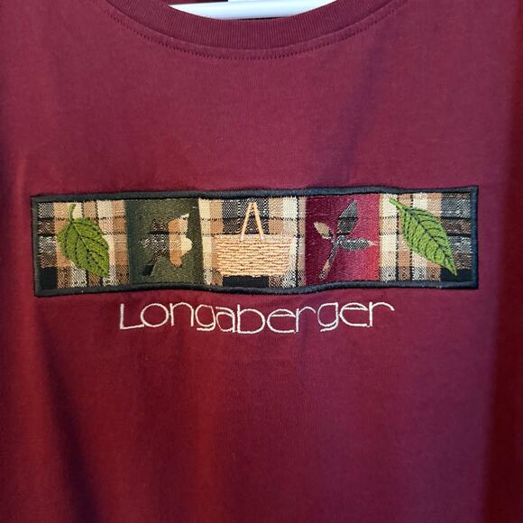 Vintage Longaberger Homestead Shirt Men’s Size 2XL Burgundy Basket Fall Graphic - Picture 2 of 6